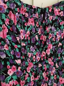 Zara Floral Print Square Neck Top