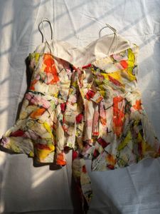 Vibrant Floral Print Top