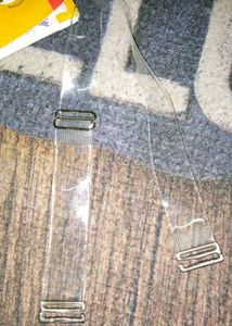 New 2pairs Bra Straps, Transparent,  Free Size, Best Quality