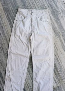 Cream Denim Jeans