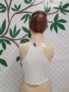 (530)White Textured Tank Top