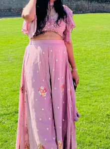 Pink Embroidered Kurta Set