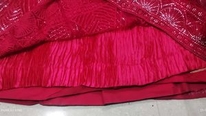 Stunning pink Sequined Lehenga Choli