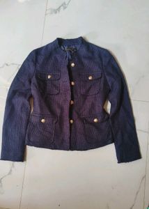 Classic Navy Blazer tweed jacket