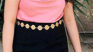 Gold Coin Chain Belt