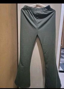 Olive Green Flared Lounge Pants