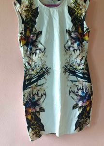 Chic Floral Print Sleeveless Dress