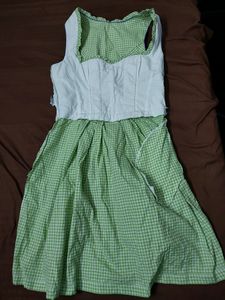 Vintage Cottage Green Dress