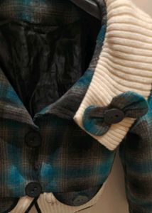 Plaid Button-Up Jacket