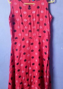 Red Colour Polka Dot Frock || Very Cheap Price✨