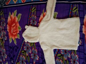 Cute Teddy Bear Fleece Onesie