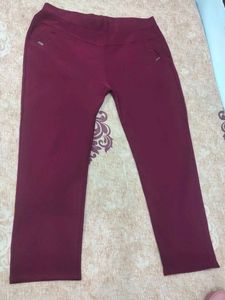 Maroon Casual Pants