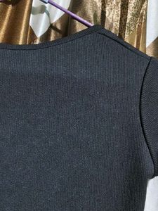Classic Black Cropped Top