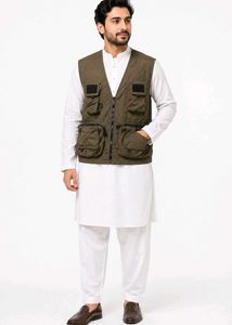 Vintage Utility Vest Jacket