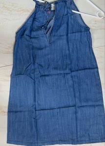 Denim Patch Dress