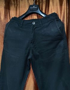 Symbol Essentials Men’s Regular Fit Black Trousers