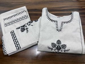 Embroidery Work Kurti Set