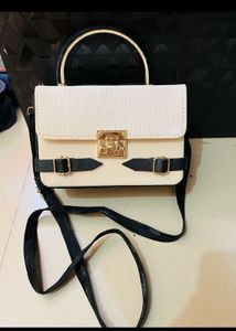 Chic White &amp; Black Shoulder Bag new wdtag