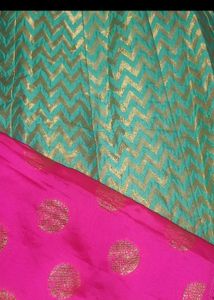 Mint &amp; Pink Lehenga