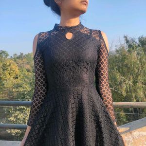 Price Drop For One Day ! Elegant Matte Black Dress