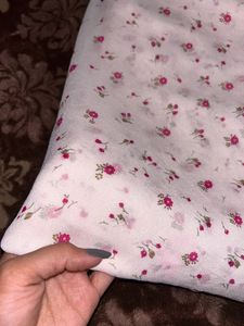 Plain Saree With Small Print