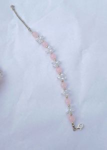 🆕Elegant Pink & Crystal Bracelet