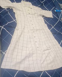 Chic Checked Shirt Dress