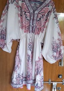 price Drop :: Pink Paisley Print Mini Dress