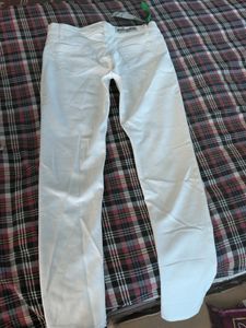 White Color Full length Jeans