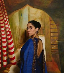 Elegant Royal Blue Embroidered Kurta Set