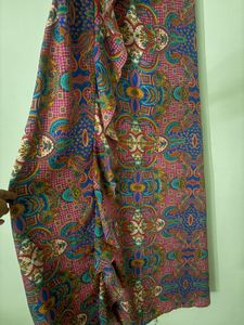 Boho Print Maxi Dress with Ruffle Detail