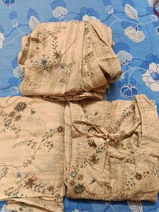 3 piece cotton suit set
