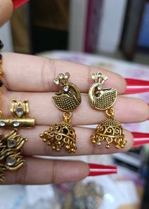 Peacock Design Necklace &amp; Earring Set  any 1