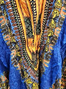 Vibrant Boho Print Kaftan Top