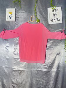 Tom TailorVibrant Pink Long Sleeve Top