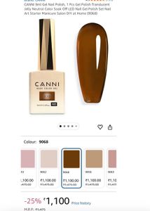 CANNI hema-free translucent UV Gel Polish-906
