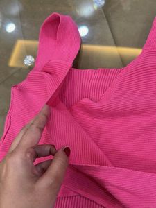 Pink Ribbed Tank Top