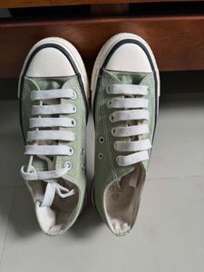 Light Green Canvas Sneakers