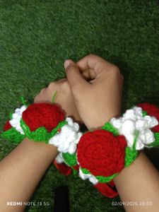 Handmade Crochet Mehendi Wreath