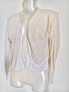 Sheer Knit Cropped Cardigan