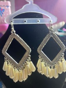 Boho Pearl Drop Dangle Earrings