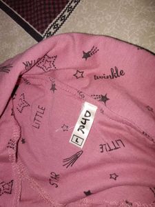 Cute Pink Star Print Nightshirt