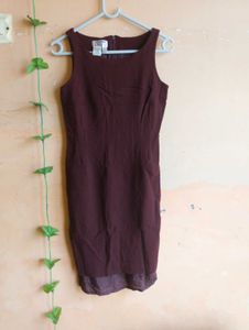 For Size S to M❤️Elegant Burgundy Sleeveless Dress