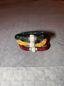 Orange Diamond Crystal Bracelet