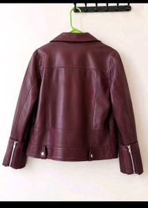 Faux Leather Soft Jacket