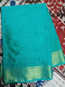 Mysore silk crepe saree with blouse