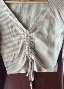 Forever 21 Beige Crop Top