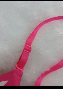 Bright Pink "Love" Padded Bra multifunctional
