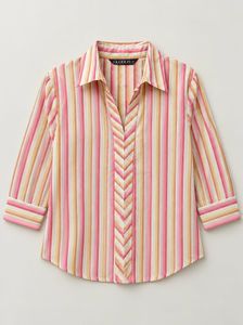 Striped Button-Up Shirt