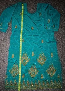 Teal Embroidered Blouse